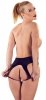 Damskie lateksowe majtki z dziurką Latex Briefs S M L
